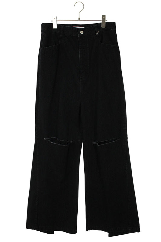 FFF POSTAL SERVICE Black Wide Damaged Denim Size 32