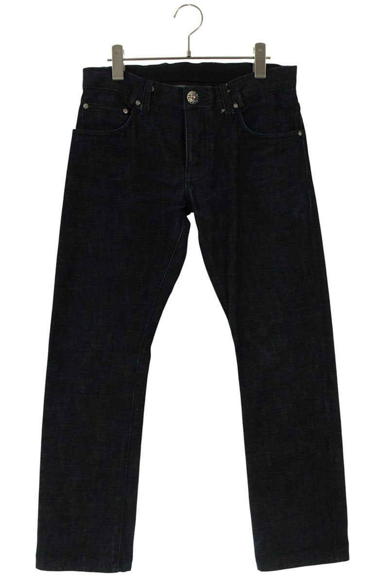 Chrome Hearts DNM PANTS CRS BTN Washed Denim Indigo Size 30
