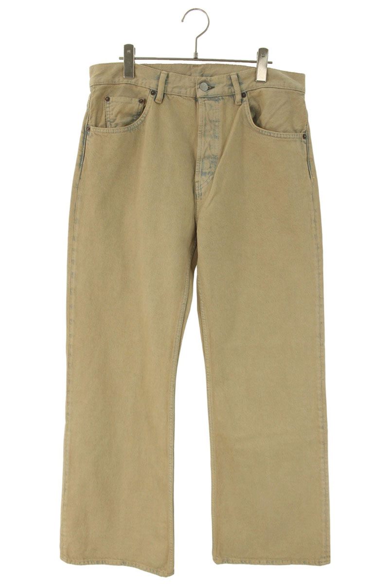 Acne Studios Vintage Flare Wide Denim Pants Blue x Brown Size 31