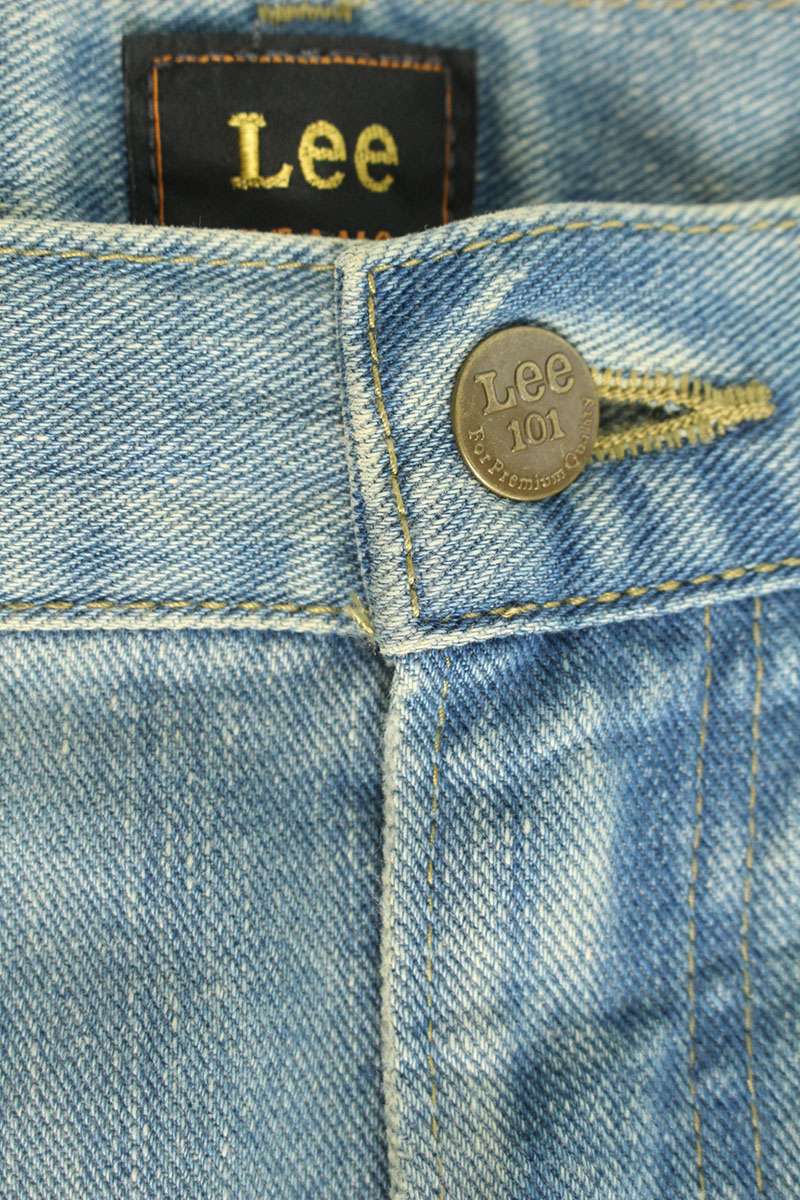 BEAMS x Lee Blue Distressed Denim Pants Size 36
