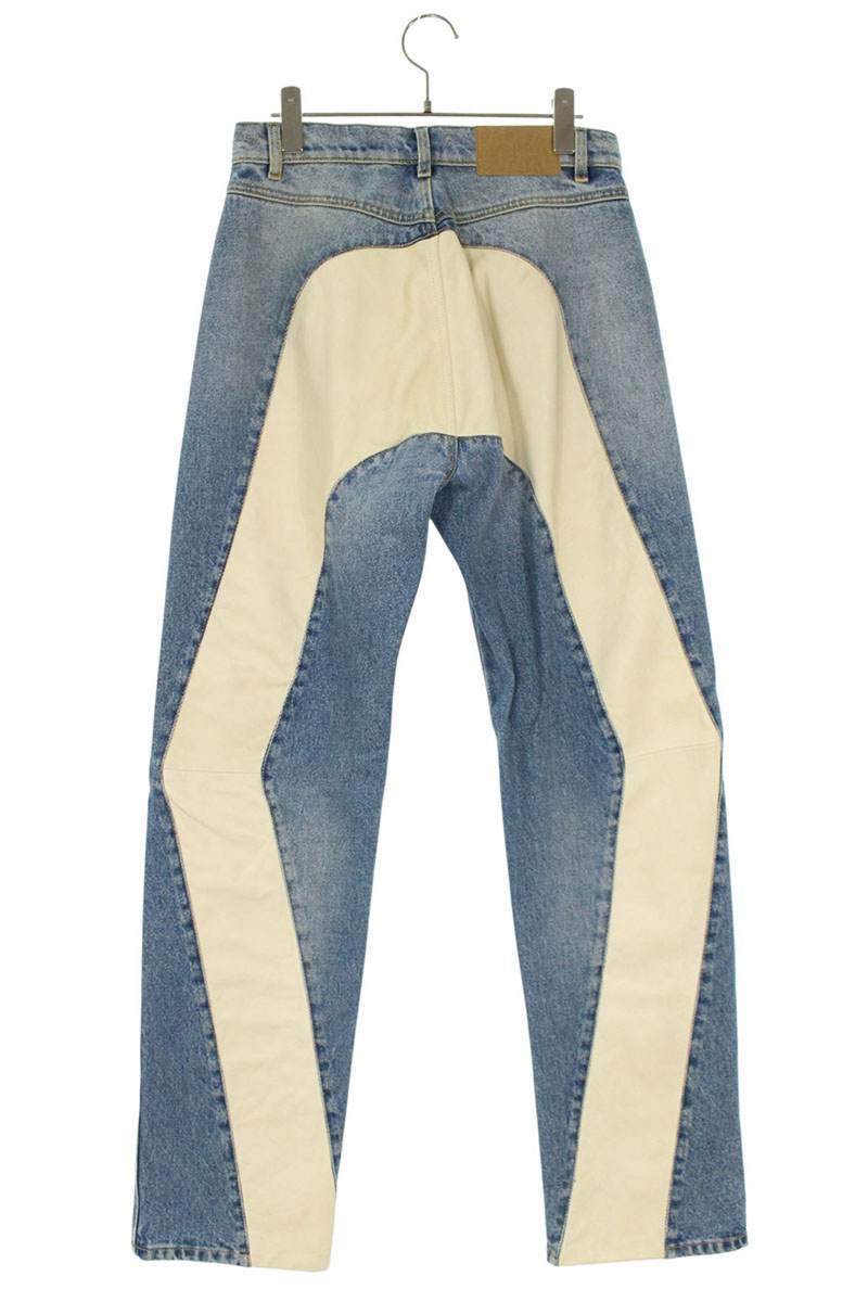 1989 STUDIO Multi Back Leather Panel Denim Size 28