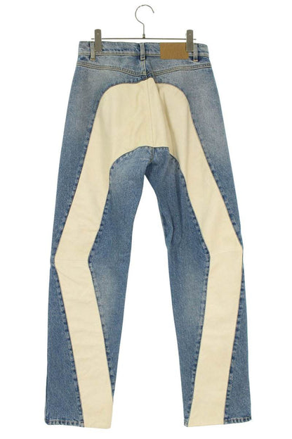 1989 STUDIO Multi Back Leather Panel Denim Size 28