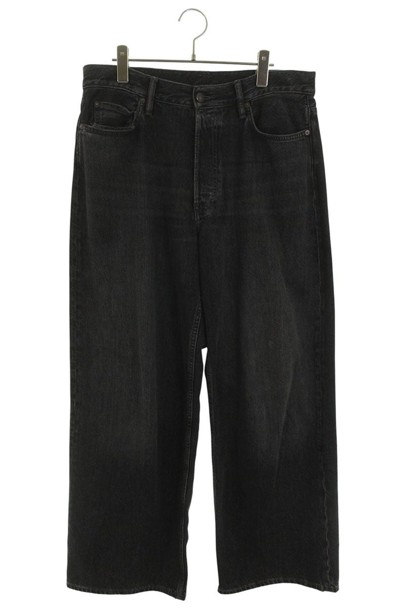 Acne Studios VINTAGE Wide Denim Pants Black Size 48