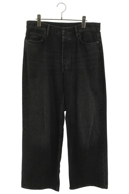 Acne Studios VINTAGE Wide Denim Pants Black Size 48