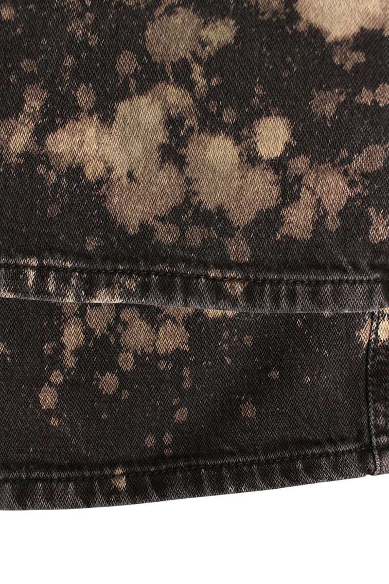 GUCCI Black Bleached Cotton Button-Fly Denim Pants Size 32
