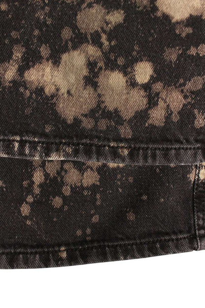 GUCCI Black Bleached Cotton Button-Fly Denim Pants Size 32