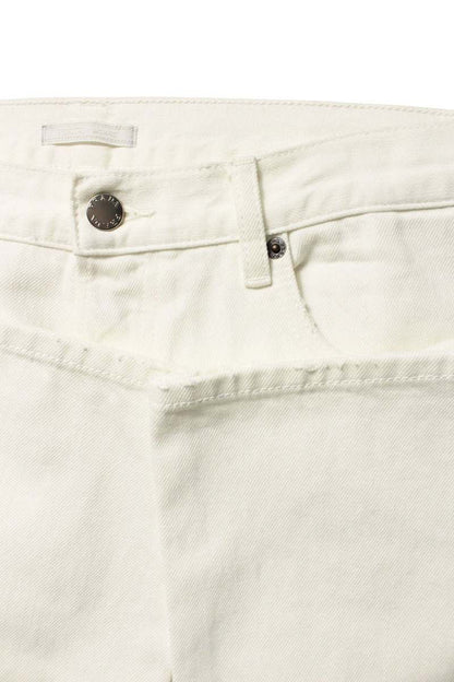 Prada White Triangle Logo 5-Pocket Denim Pants Size 32