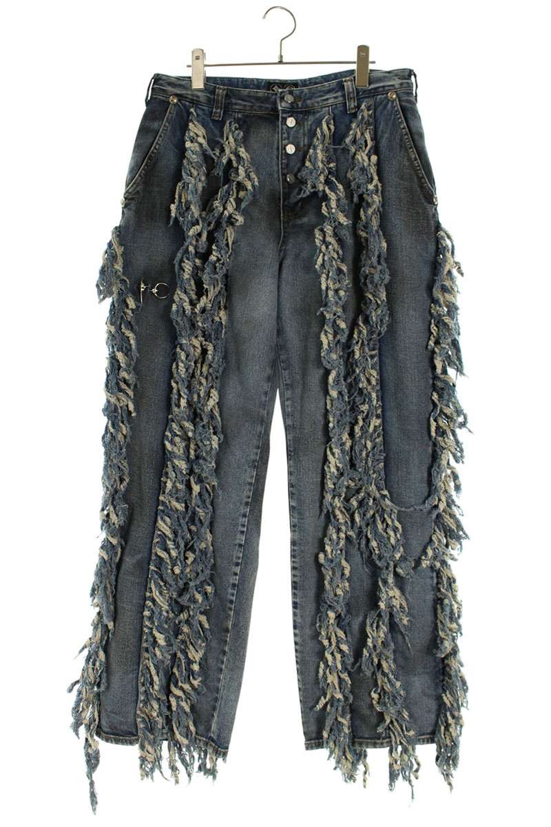 THUG CLUB ANGELS DENIM PANTS Indigo Cotton Size 32