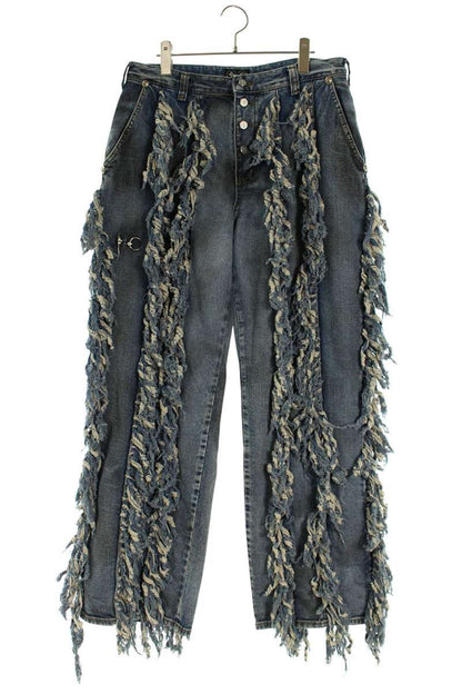 THUG CLUB ANGELS DENIM PANTS Indigo Cotton Size 32