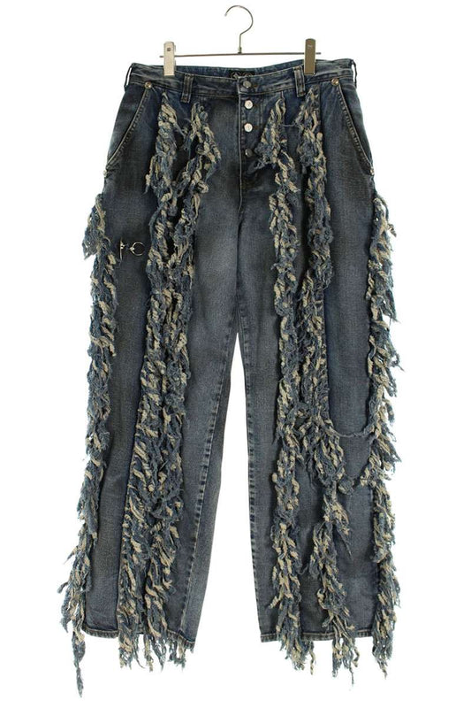 THUG CLUB ANGELS DENIM PANTS Indigo Cotton Size 32
