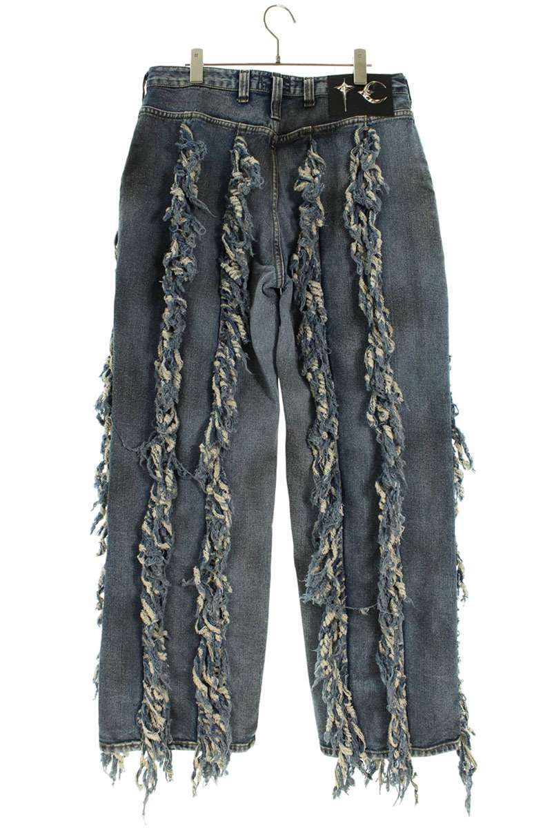THUG CLUB ANGELS DENIM PANTS Indigo Cotton Size 32