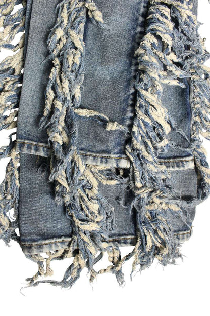 THUG CLUB ANGELS DENIM PANTS Indigo Cotton Size 32
