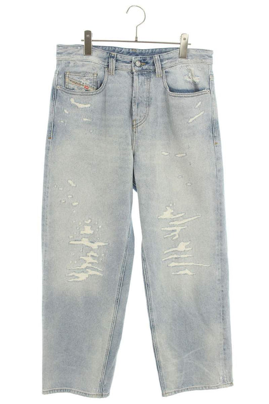 DIESEL D-MACRO Distressed Relaxed Fit Denim Pants Size 30