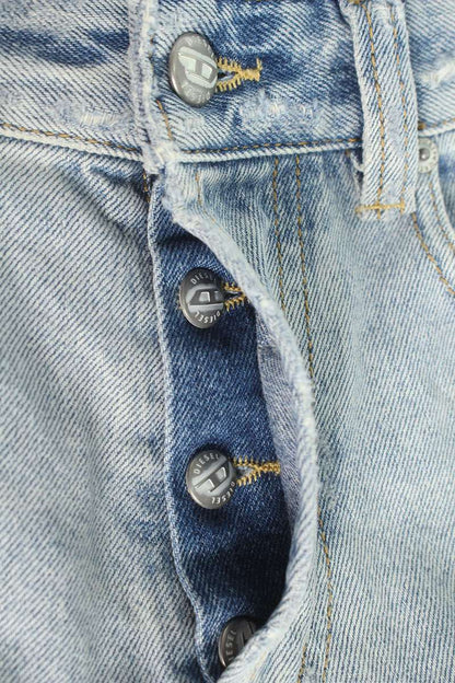 DIESEL D-MACRO Distressed Relaxed Fit Denim Pants Size 30