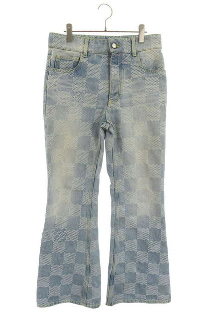 LOUISVUITTON 24SS Damier Bootcut Denim Pants Indigo Size 11