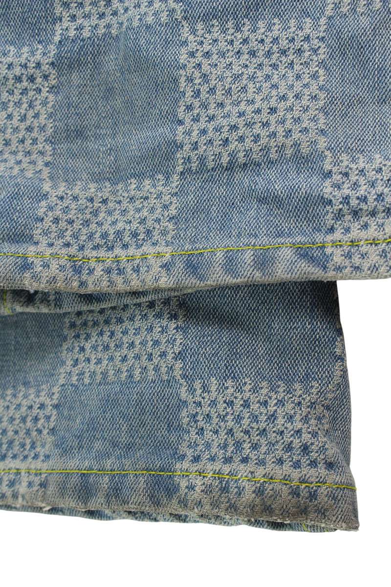 LOUISVUITTON 24SS Damier Bootcut Denim Pants Indigo Size 11