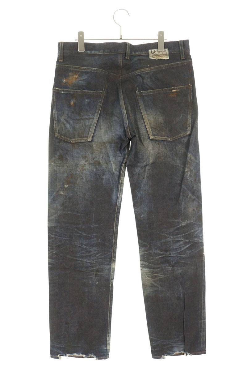 WilliamWall 13AW Distressed Washed Denim Pants Size 36