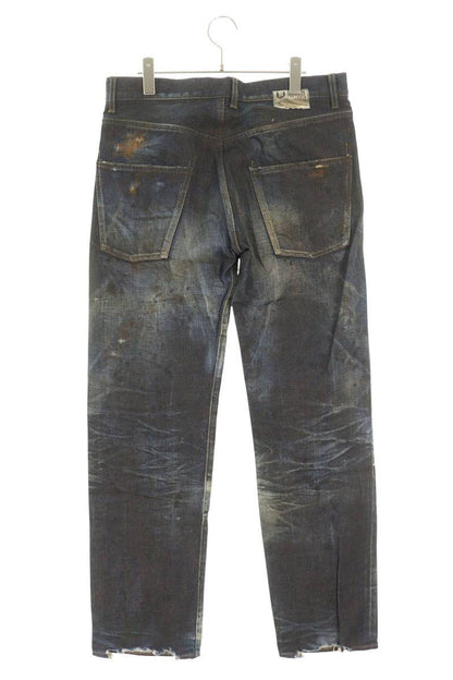 WilliamWall 13AW Distressed Washed Denim Pants Size 36