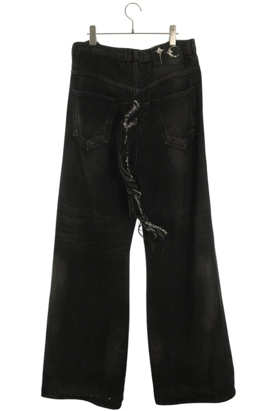 THUG CLUB 24AW CHIMERA PANTS Back Adorned Black Size 36