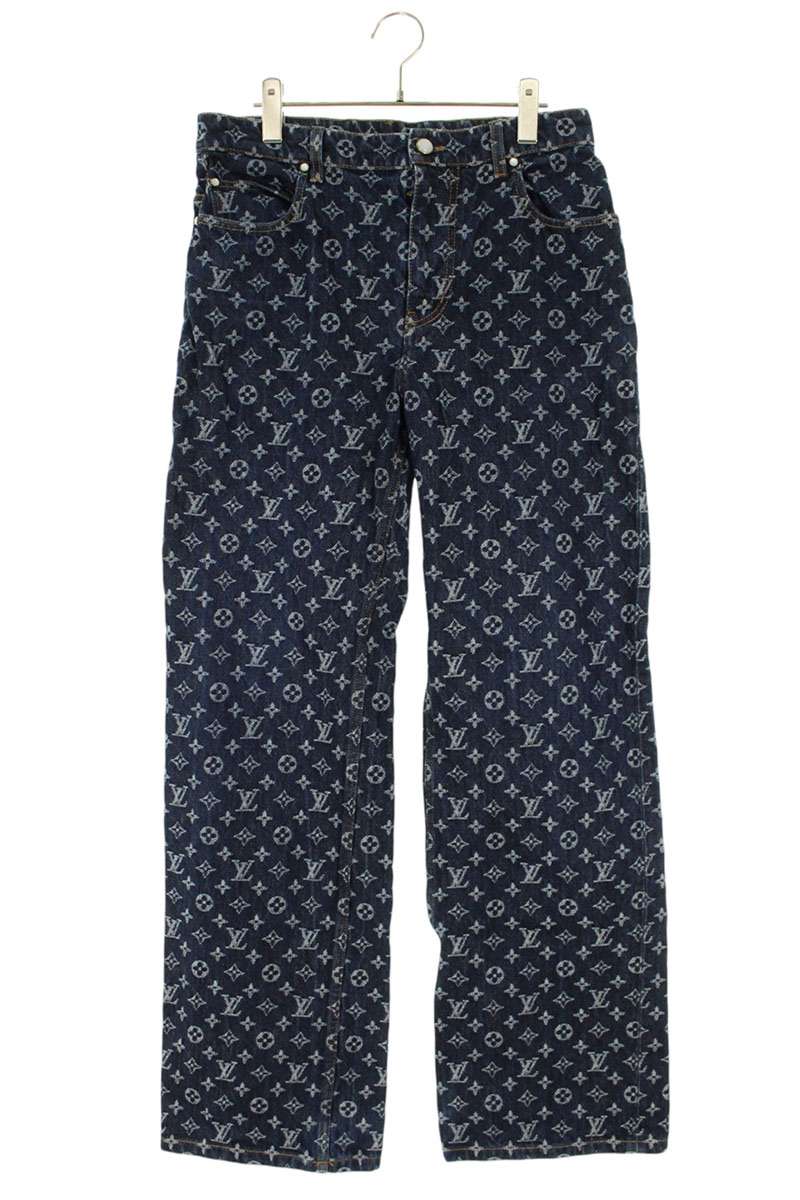 LOUISVUITTON 24AW Monogram Jacquard Denim Pants Size 29