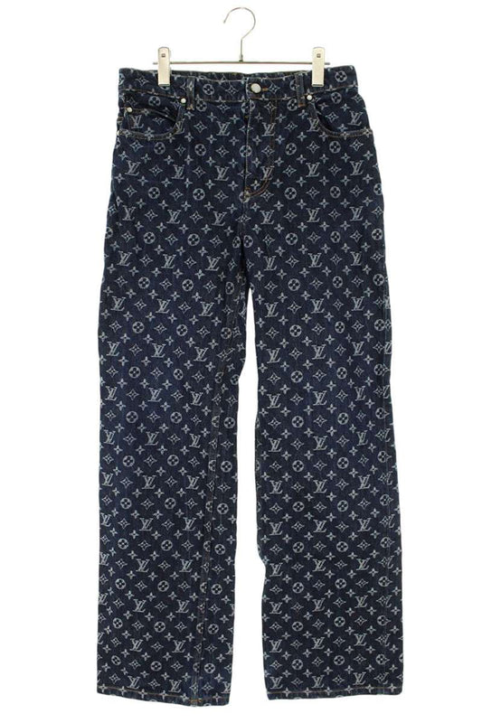 LOUISVUITTON 24AW Monogram Jacquard Denim Pants Size 29