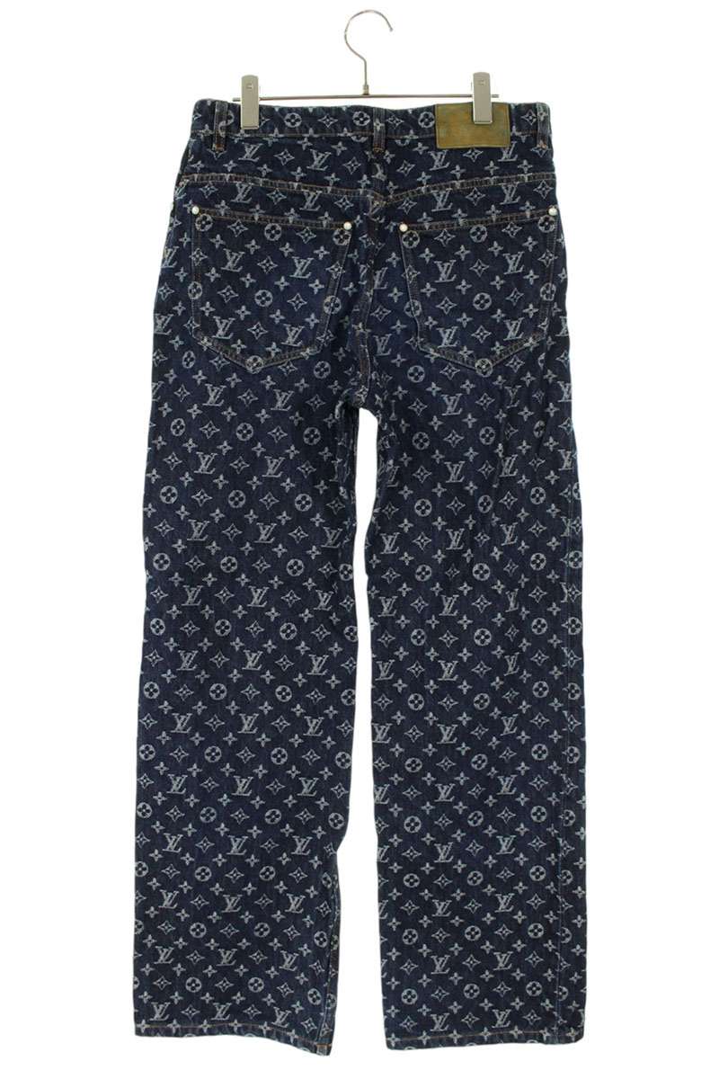 LOUISVUITTON 24AW Monogram Jacquard Denim Pants Size 29