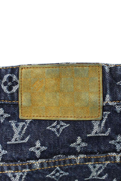 LOUISVUITTON 24AW Monogram Jacquard Denim Pants Size 29