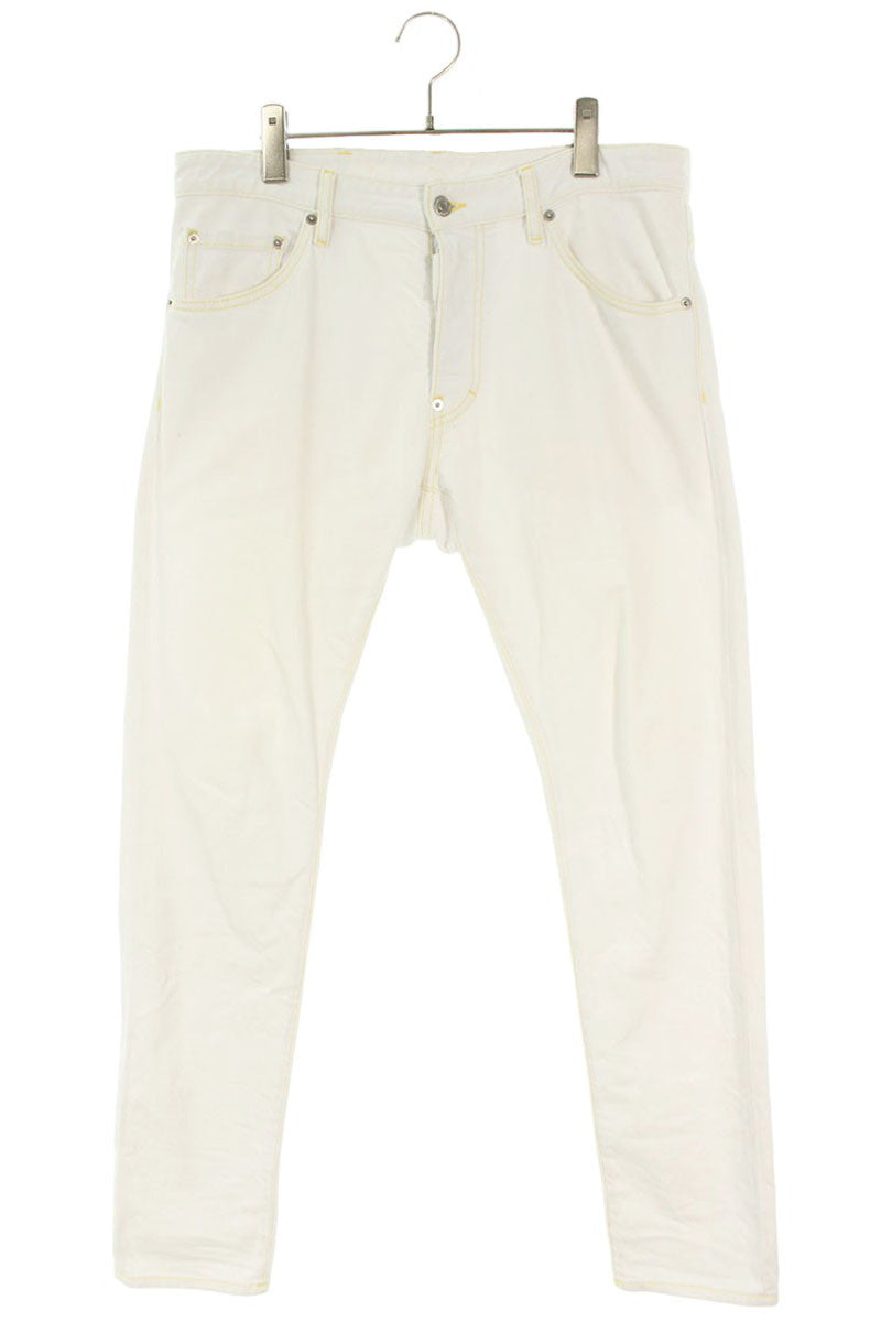 DSQUARED2 S74LB1279 White Skinny Denim Pants Size 33