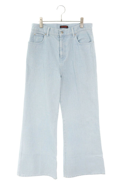 LUU DAN Wide Flare Denim Pants Blue Size 30