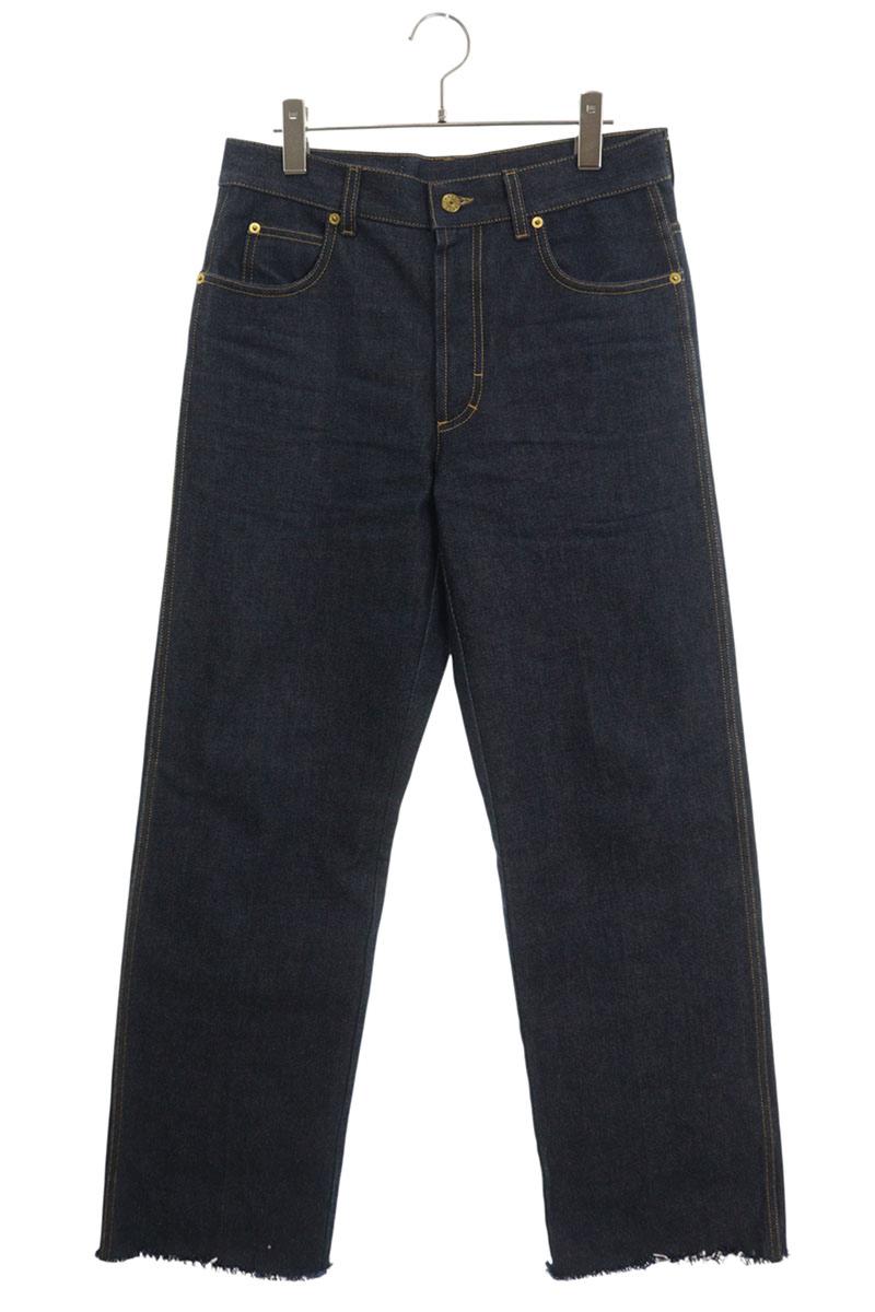 GUCCI Indigo Cut-Off Cotton Denim Pants Size 30