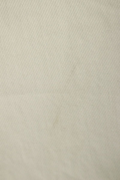 Prada White Triangle Logo Plate Button Fly Denim Size 32