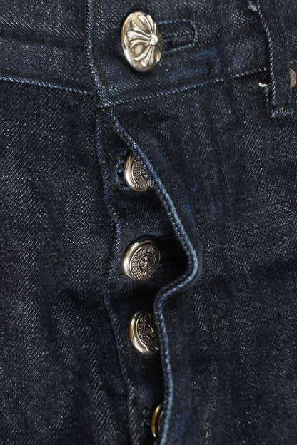 Chrome Hearts Cross Ball Button Straight Denim Size 32