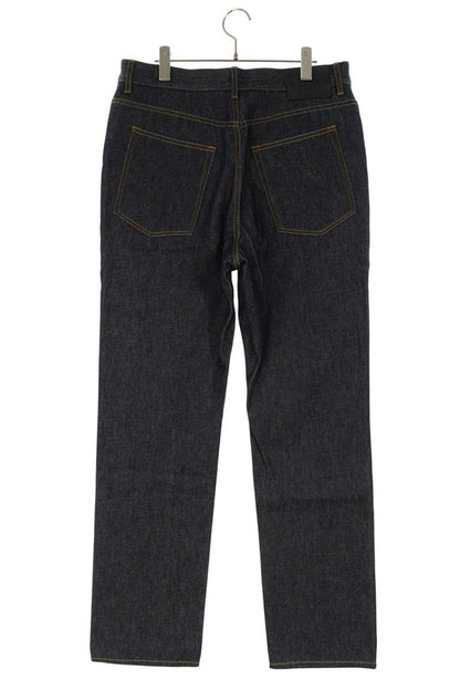 LOEWE High-Rise Straight Denim Pants Blue Size 36