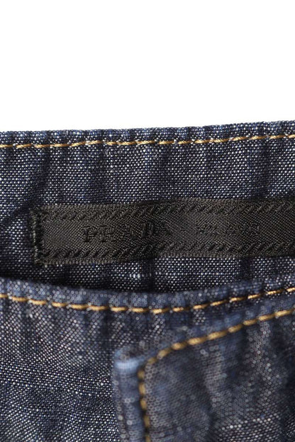 PRADA Triangle Logo Chambray Denim Jeans Size XS