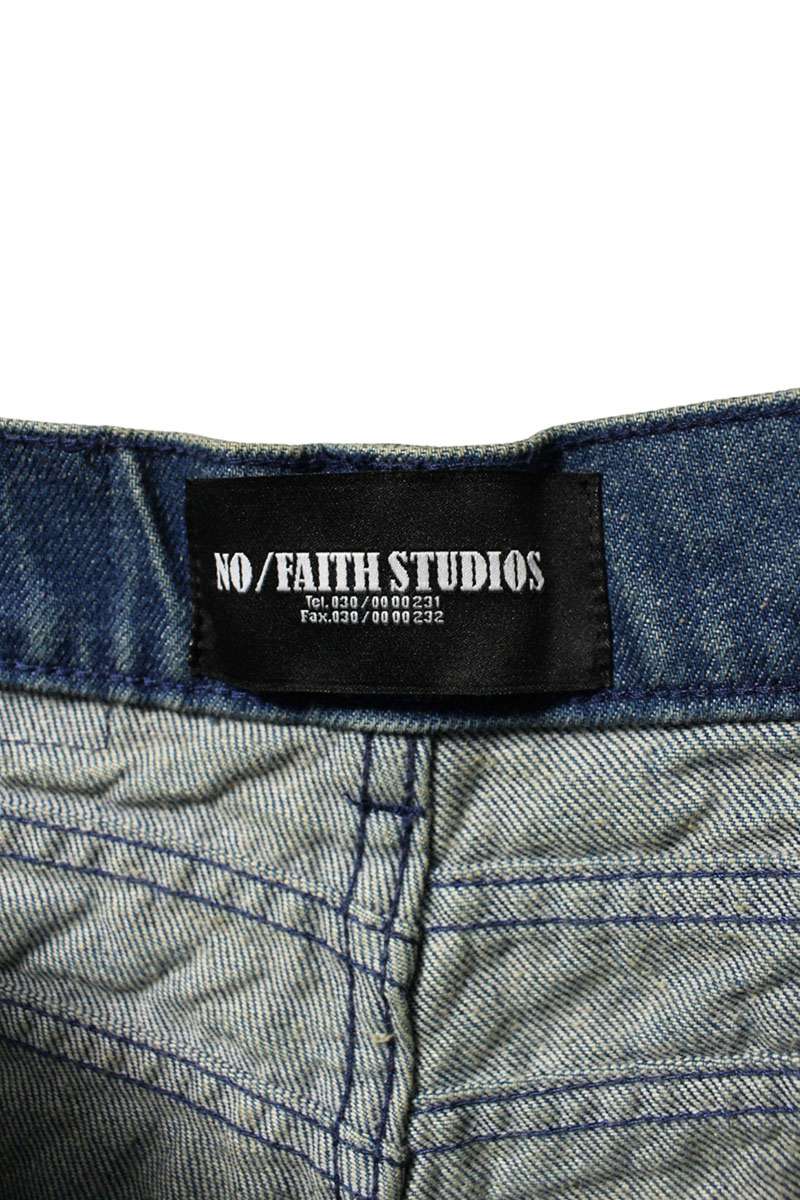 NO/FAITH STUDIOS ITALY OCEAN LOOSE CUT Jeans Blue Size S