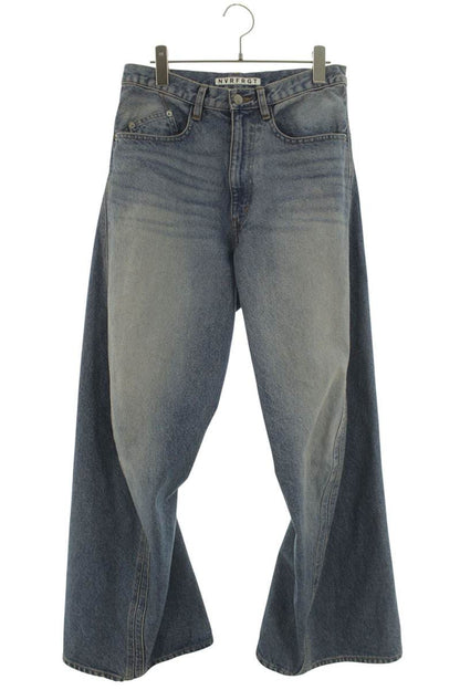 NVRFRGT 3D Twisted Wide Denim Pants Indigo Size 30