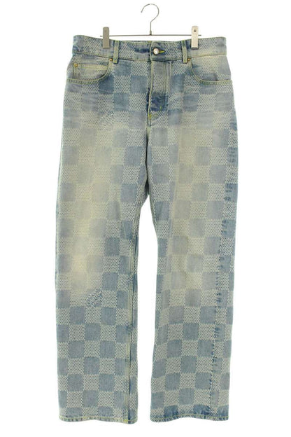 LOUISVUITTON 24SS Damier Skate Denim Pants Size 33