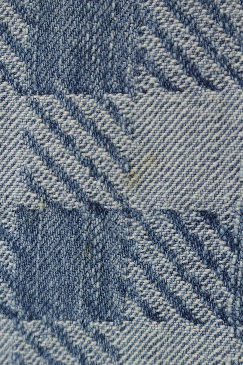 AMI Alexandre Mattiussi Check Pattern Denim Indigo Size 29