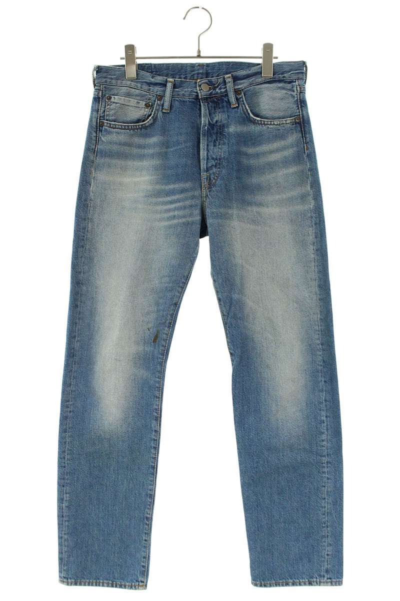 ACNE STUDIOS 1996 Mid Blue Trash Button Fly Denim Size 30