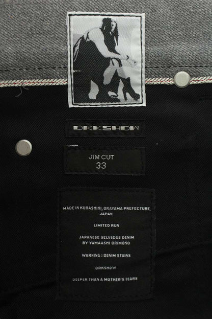 DRKSHDW JIM CUT GDJP Denim Pants Gray Size 33