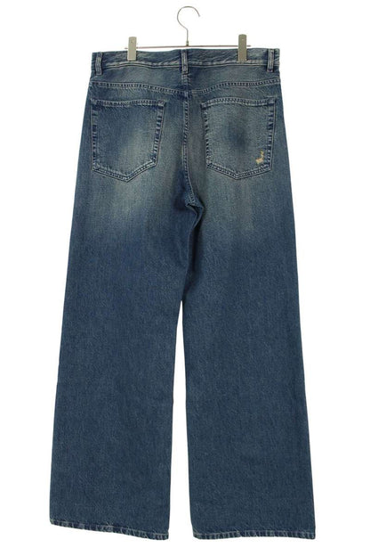 ANN DEMEULEMEESTER 26SS Drawcord Wide Washed Denim Size 36