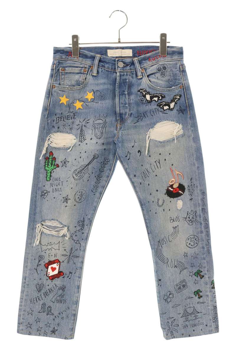 Levi's 00501-2417 LTD ED 144th Graffiti Jeans Indigo Size 29