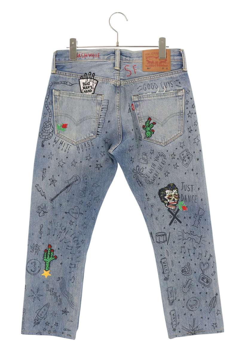 Levi's 00501-2417 LTD ED 144th Graffiti Jeans Indigo Size 29