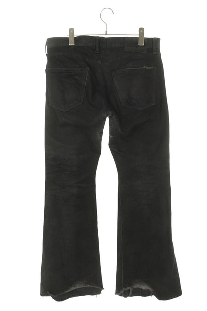 NO MASS PROD. Coated Flare Denim Pants Size 36