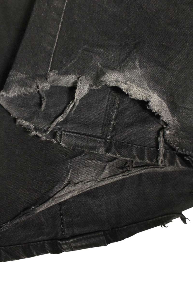 NO MASS PROD. Coated Flare Denim Pants Size 36