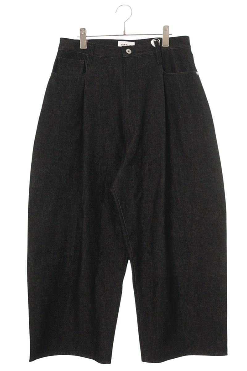 6CRAYON 1 Tuck Baggy Denim Pants Size 34