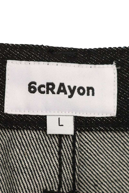 6CRAYON 1 Tuck Baggy Denim Pants Size 34