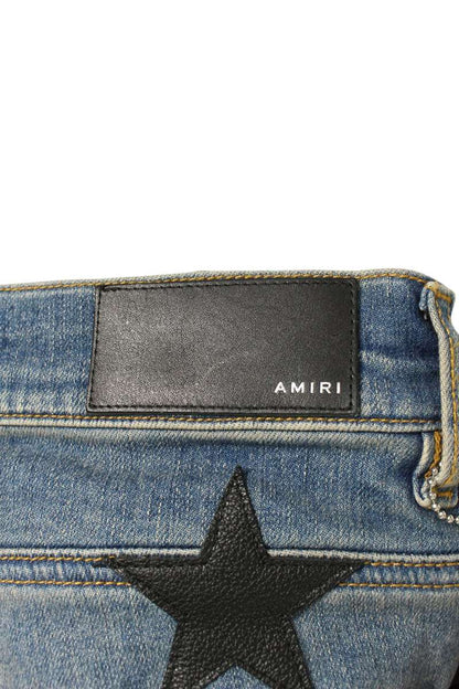 AMIRI Star Patch Washed Denim Pants Multi Size 32