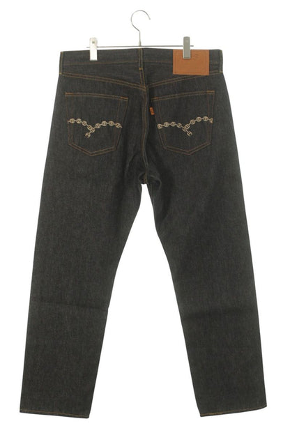 HOORSENBUHS Back Motif Embroidery Silver Hardware Size 34