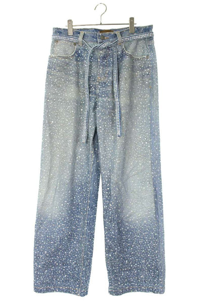 Birth Of Royal Child 3D Print Swarovski Washed Denim Size 34